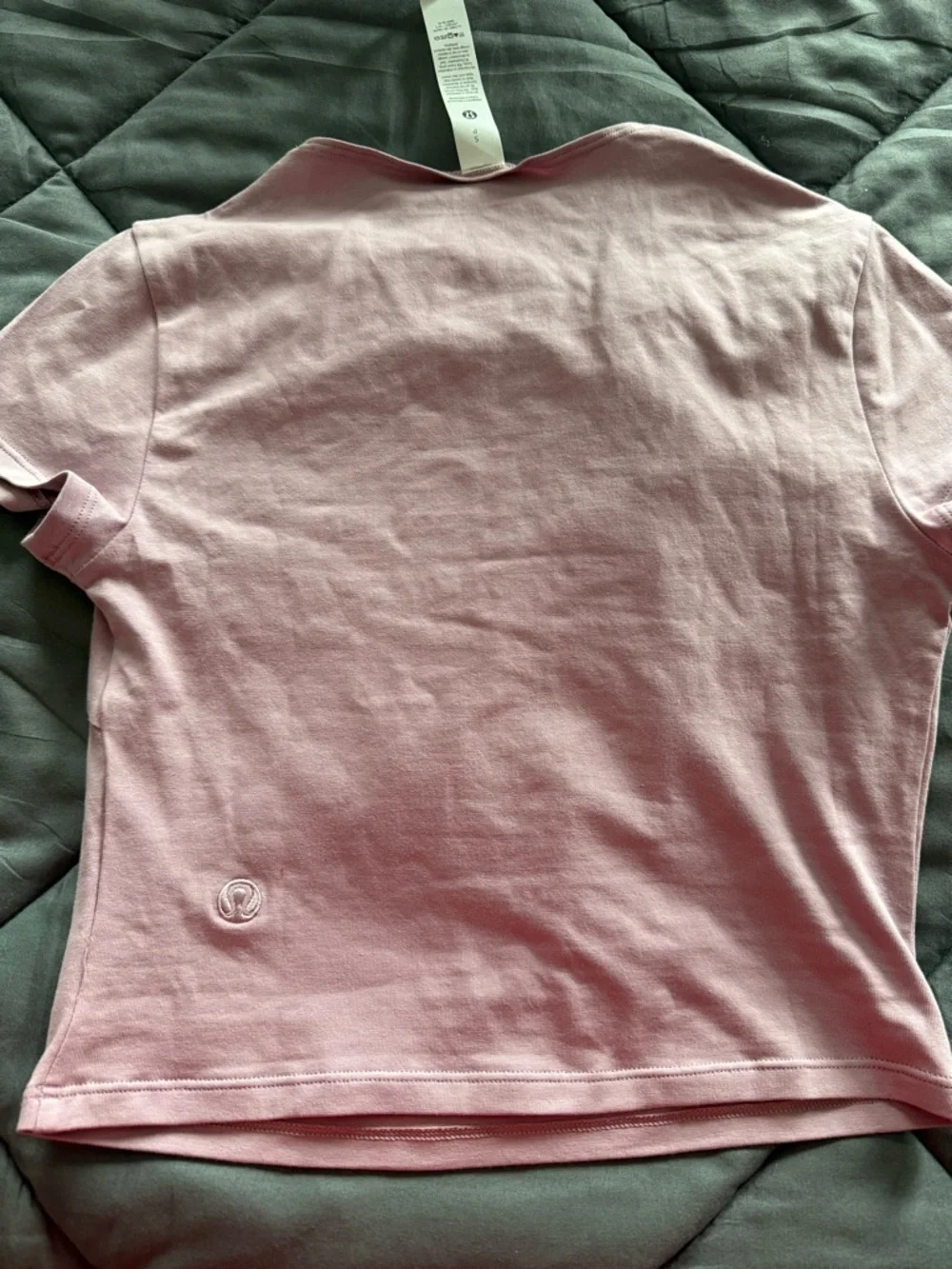 lululemon athletica Light Pink Twist-Detail Short Sleeve Top